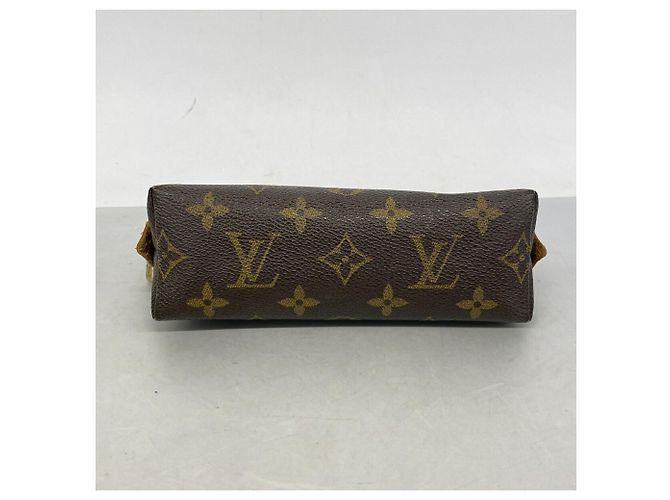 Pochette Louis Vuitton Monogram Pochette Tic PM Marrone - vista 3