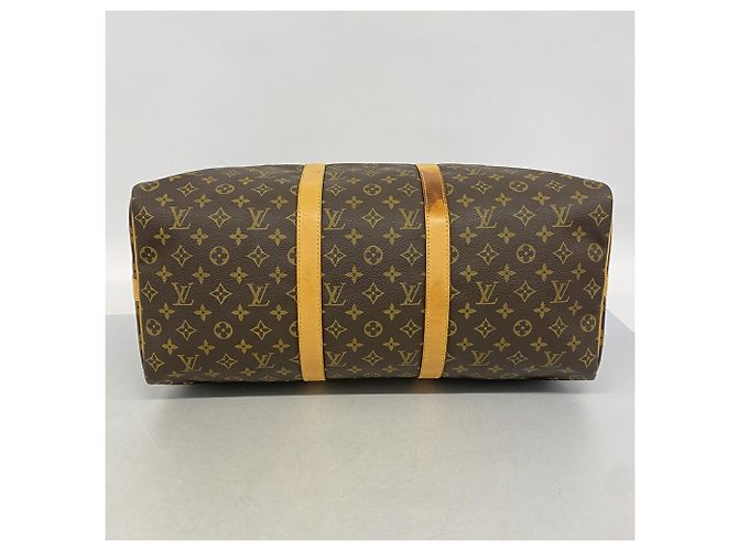 Louis Vuitton Boston Monogram Keepall Bandoulière 50 Marrone - vista 3