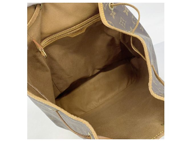 Zaino Louis Vuitton Monogram Montsouris GM Marrone - vista 4