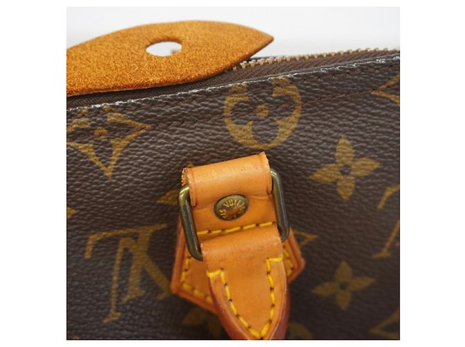 Borsa Louis Vuitton Monogram Speedy 25 Marrone - vista 11