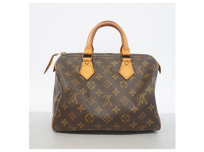 Borsa Louis Vuitton Monogram Speedy 25 Marrone - vista 13