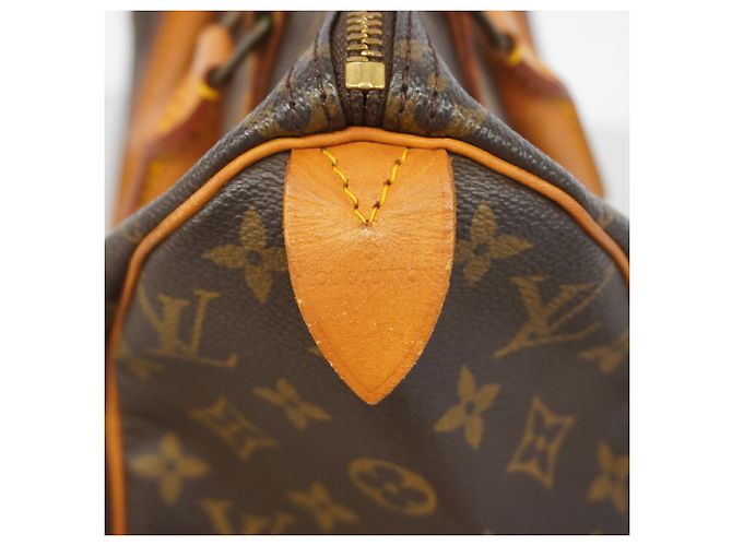 Borsa Louis Vuitton Monogram Speedy 25 Marrone - vista 5