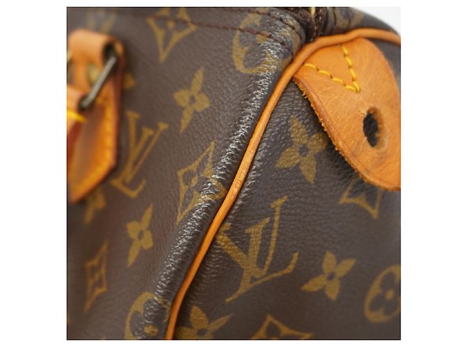 Borsa Louis Vuitton Monogram Speedy 25 Marrone - vista 7
