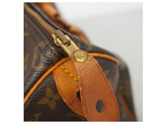 Borsa Louis Vuitton Monogram Speedy 25 Marrone - vista 9