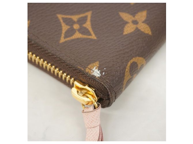 Louis Vuitton Monogram Portefeuille Clemence Long Wallet Marrone Rosa - vista 5