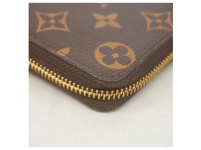 Louis Vuitton Monogram Portefeuille Clemence Long Wallet Marrone Rosa - vista 7