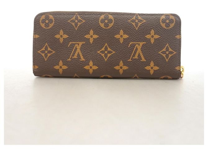 Louis Vuitton Monogram Portefeuille Clemence Long Wallet Marrone Rosa - vista 8