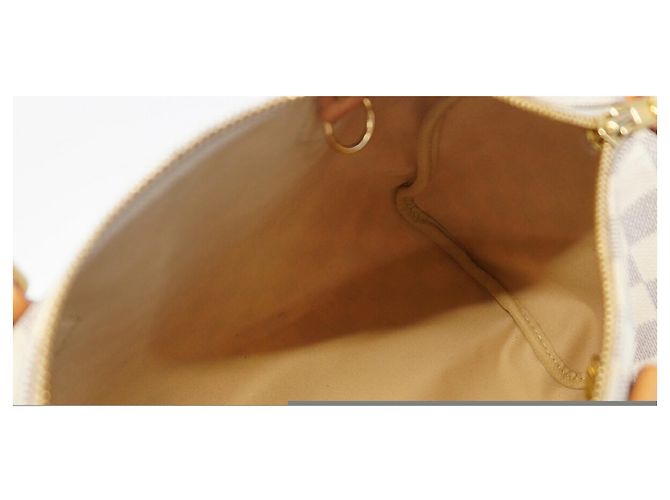 Borsa Louis Vuitton Damier Azur Speedy 30 Bianco - vista 4