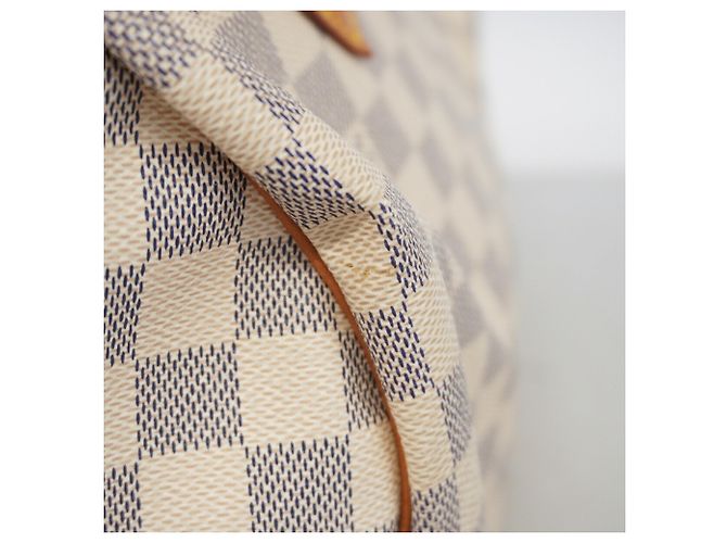 Borsa Louis Vuitton Damier Azur Speedy 30 Bianco - vista 7