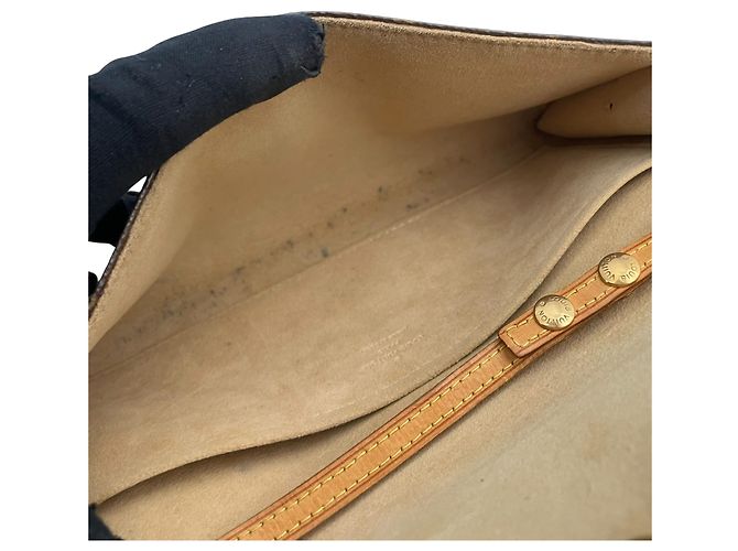 Louis Vuitton Pochette Twin GM Monogram Shoulder Bag Braun - Ansicht 14