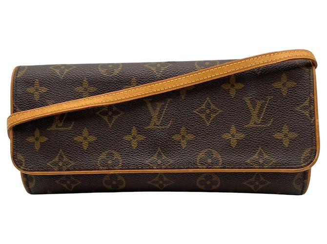 Louis Vuitton Pochette Twin GM Monogram Shoulder Bag Braun - Ansicht 2