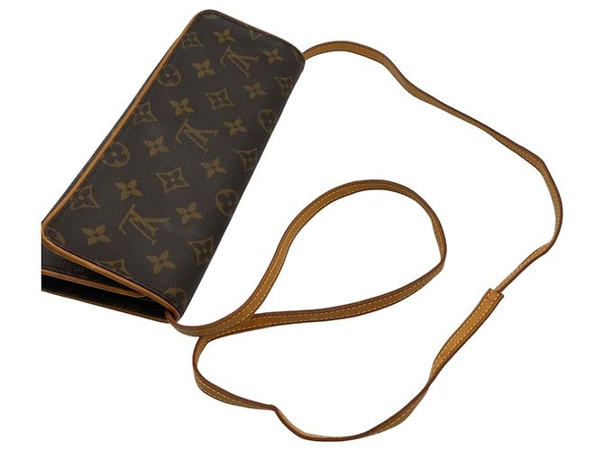 Louis Vuitton Pochette Twin GM Monogram Shoulder Bag Braun - Ansicht 5