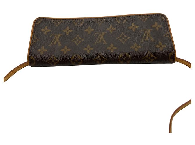 Louis Vuitton Pochette Twin GM Monogram Shoulder Bag Braun - Ansicht 8