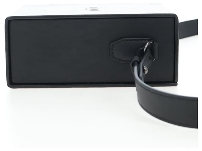 Fendi Logo Vertical Box Leather Nero - vista 4