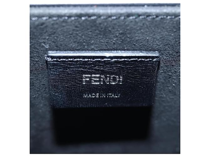 Fendi Logo Vertical Box Leather Nero - vista 6