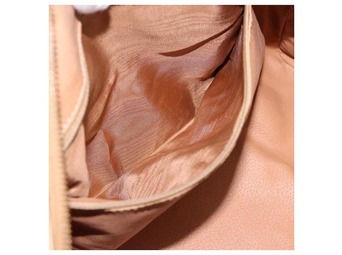 Céline Borsa Boston CELINE Macadam Canvas PVC Leather Brown Gold Auth 197624A Marrone D'oro - vista 20