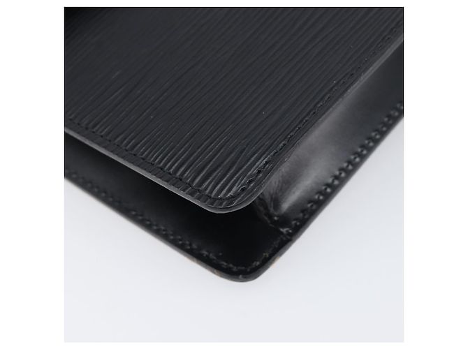 LOUIS VUITTON Epi Montaigne 27 Clutch Bag Black M52652 LV Auth 200196 Nero - vista 14