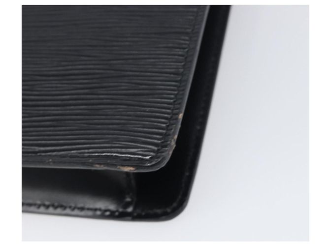 LOUIS VUITTON Epi Montaigne 27 Clutch Bag Black M52652 LV Auth 200196 Nero - vista 15
