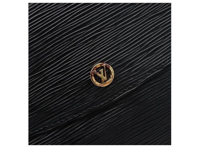 LOUIS VUITTON Epi Montaigne 27 Clutch Bag Black M52652 LV Auth 200196 Nero - vista 17