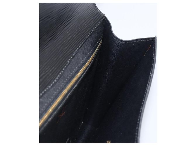 LOUIS VUITTON Epi Montaigne 27 Clutch Bag Black M52652 LV Auth 200196 Nero - vista 19