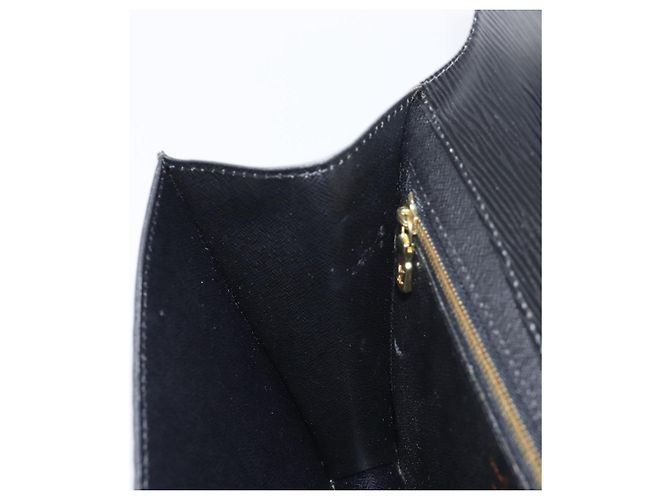 LOUIS VUITTON Epi Montaigne 27 Clutch Bag Black M52652 LV Auth 200196 Nero - vista 20