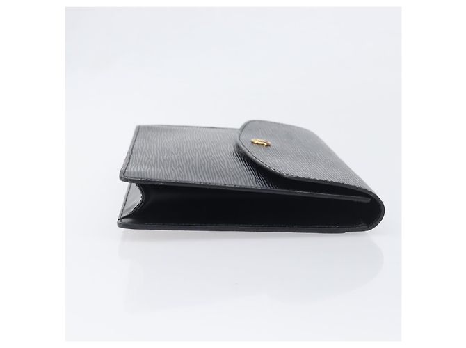 LOUIS VUITTON Epi Montaigne 27 Clutch Bag Black M52652 LV Auth 200196 Nero - vista 3