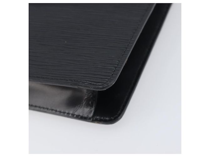 LOUIS VUITTON Epi Montaigne 27 Clutch Bag Black M52652 LV Auth 200196 Nero - vista 7