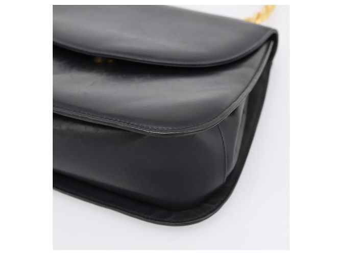 Borsa Salvatore Ferragamo Gancini in pelle nera e oro Auth 196959A Nero D'oro - vista 10