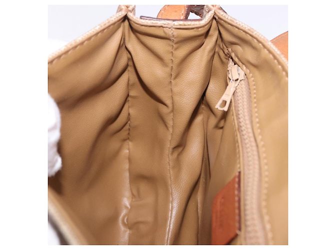 16 Céline CELINE Macadam Canvas Schultertasche PVC Beige Gold Auth 197832A Golden - Ansicht 20