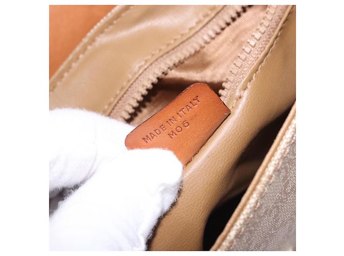 16 Céline CELINE Macadam Canvas Schultertasche PVC Beige Gold Auth 197832A Golden - Ansicht 23