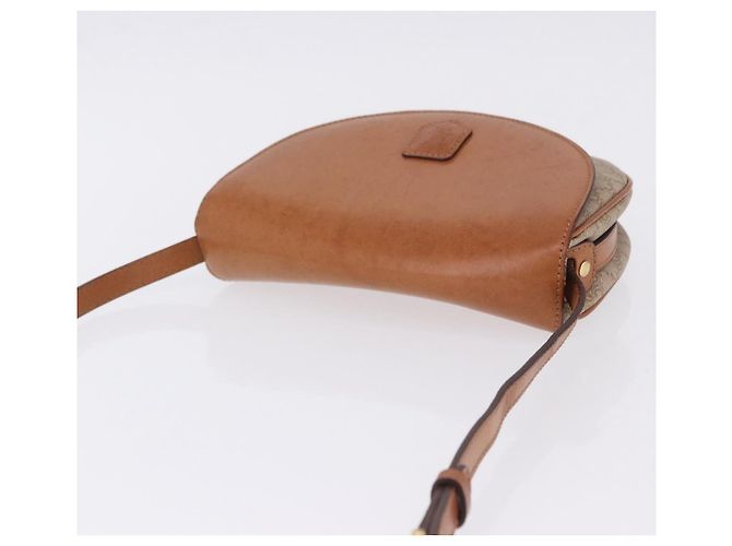 16 Céline CELINE Macadam Canvas Schultertasche PVC Beige Gold Auth 197832A Golden - Ansicht 7