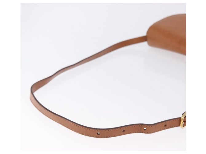 16 Céline CELINE Macadam Canvas Schultertasche PVC Beige Gold Auth 197832A Golden - Ansicht 8