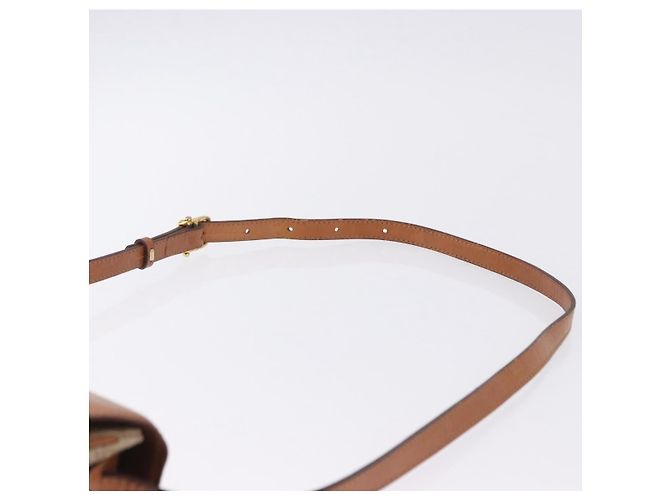 16 Céline CELINE Macadam Canvas Schultertasche PVC Beige Gold Auth 197832A Golden - Ansicht 9