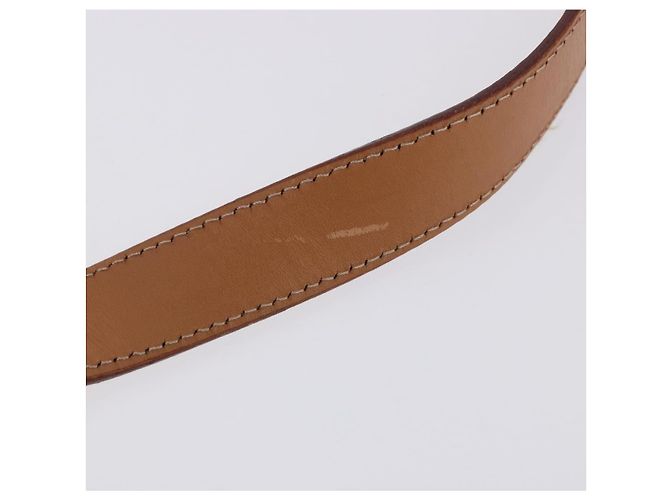 Céline Borsa a tracolla CELINE Macadam Canvas PVC Leather Brown Gold Auth 197808V Marrone D'oro - vista 9