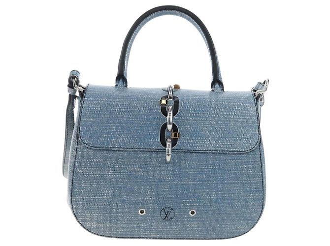 LOUIS VUITTON Epi Denim Chain It PM Shoulder Bag Blue M50271 LV Auth 198692SAM - vista 2
