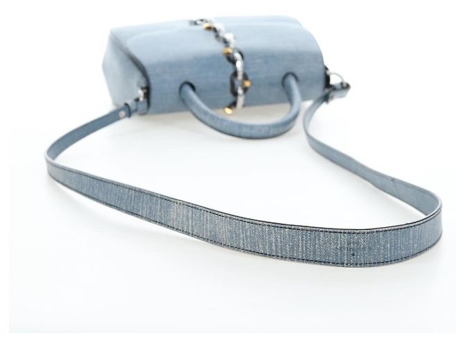 LOUIS VUITTON Epi Denim Chain It PM Shoulder Bag Blue M50271 LV Auth 198692SAM - vista 8