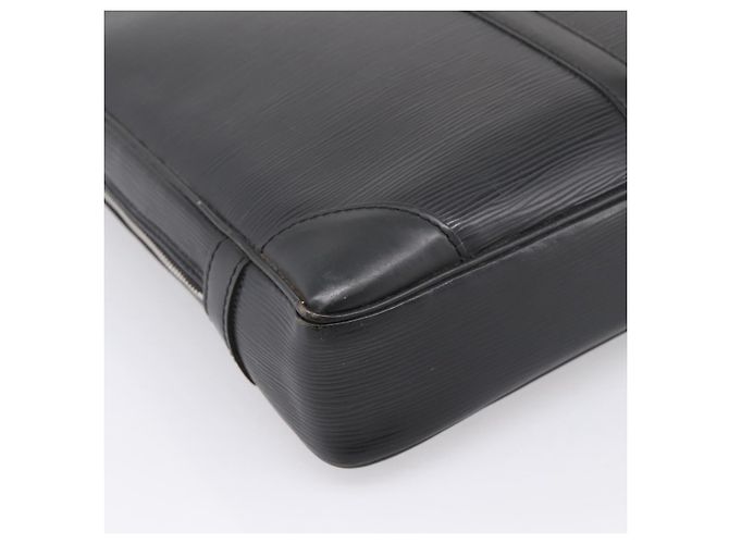 LOUIS VUITTON Epi Porte Documents Voyage Business Bag Black M54472 Auth 198948 Nero - vista 16