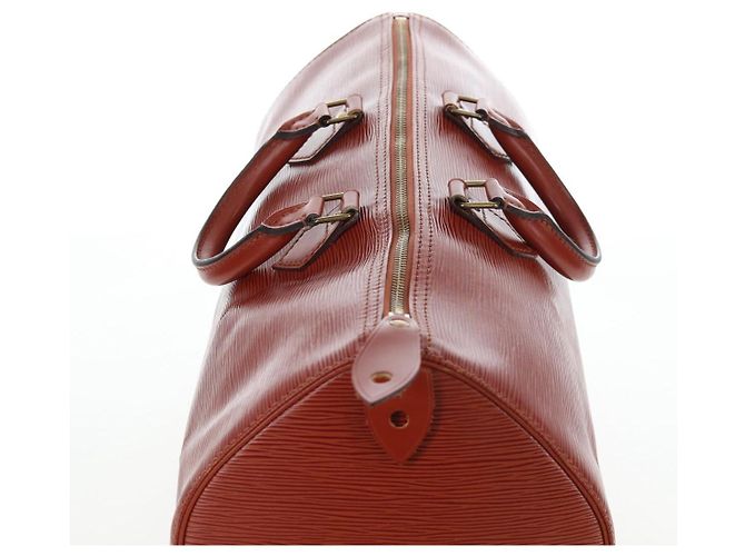 LOUIS VUITTON Epi Speedy 40 Hand Bag Brown Kenya M42983 LV Auth 198713V Marrone - vista 14