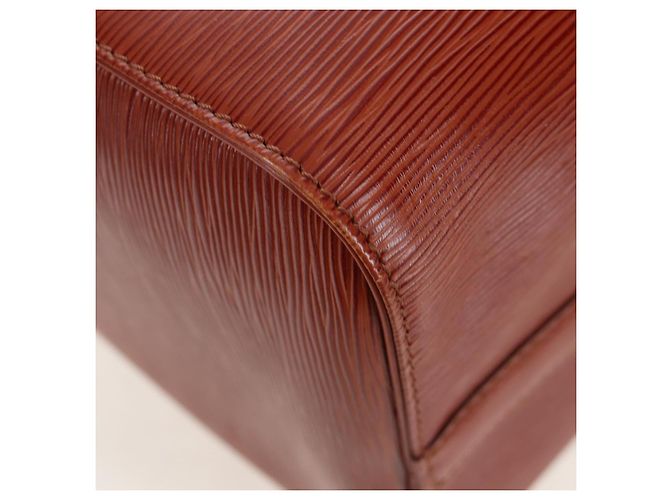 LOUIS VUITTON Epi Speedy 40 Hand Bag Brown Kenya M42983 LV Auth 198713V Marrone - vista 16