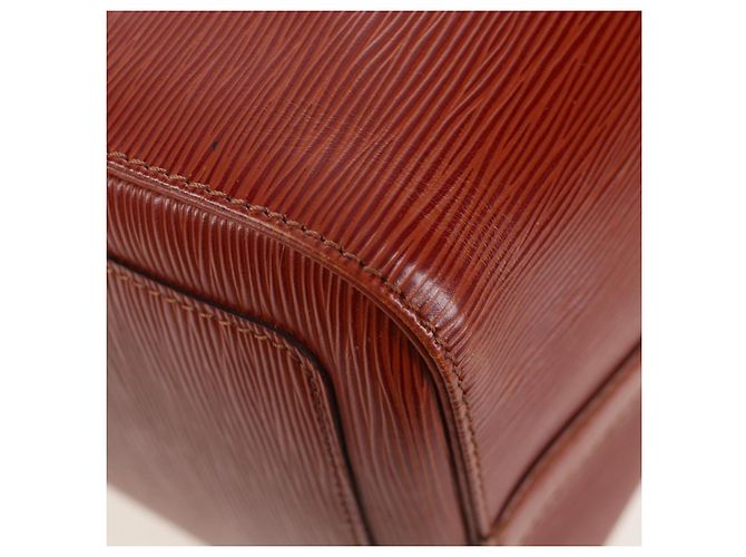 LOUIS VUITTON Epi Speedy 40 Hand Bag Brown Kenya M42983 LV Auth 198713V Marrone - vista 18