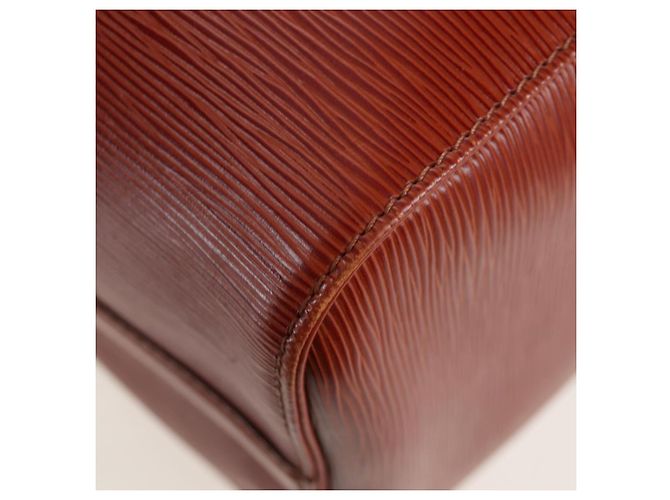 LOUIS VUITTON Epi Speedy 40 Hand Bag Brown Kenya M42983 LV Auth 198713V Marrone - vista 19