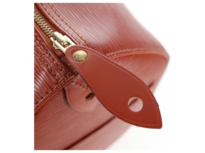 LOUIS VUITTON Epi Speedy 40 Hand Bag Brown Kenya M42983 LV Auth 198713V Marrone - vista 21