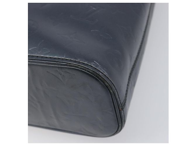 LOUIS VUITTON Monogram Mat Sutter Shoulder Bag Blue M55165 LV Auth BA15117 - vista 14