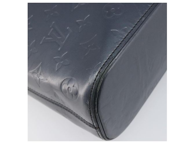LOUIS VUITTON Monogram Mat Sutter Shoulder Bag Blue M55165 LV Auth BA15117 - vista 17