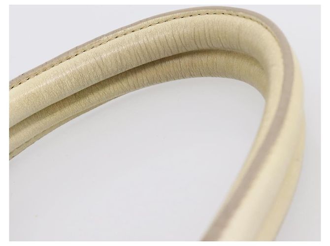 Borsa a mano Miu Miu in pelle Ivory Gold Auth 196961A D'oro Crudo - vista 9