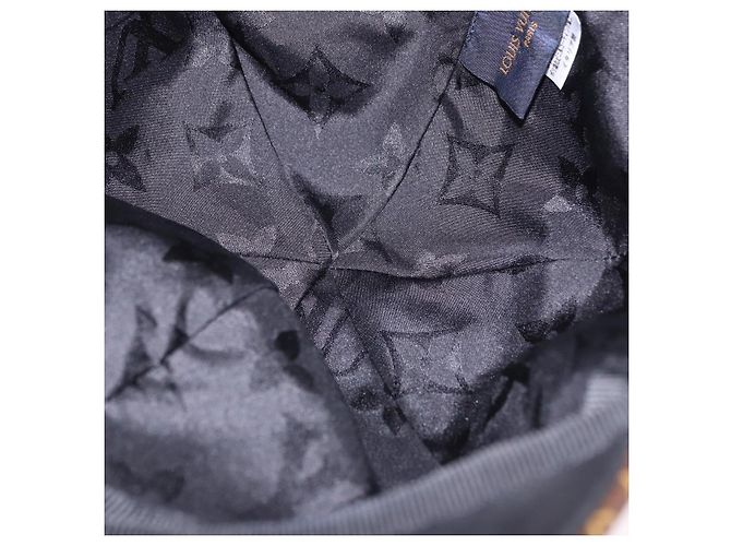 LOUIS VUITTON Monogram Carry on Hat Wool M Black M76712 LV Auth BA15278M Nero Monogramma - vista 14