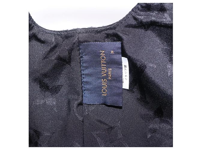 LOUIS VUITTON Monogram Carry on Hat Wool M Black M76712 LV Auth BA15278M Nero Monogramma - vista 17