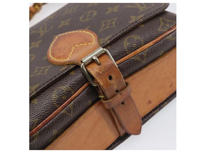 LOUIS VUITTON Monogram Cartouchiere MM Shoulder Bag M51253 LV Auth ar14085 Monogramma - vista 17