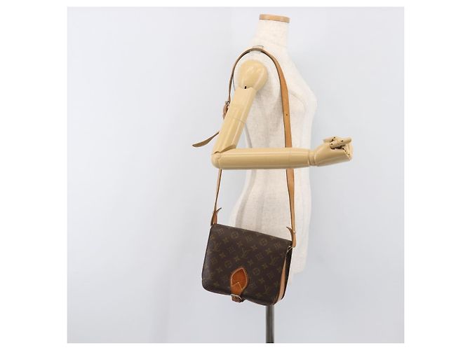 LOUIS VUITTON Monogram Cartouchiere MM Shoulder Bag M51253 LV Auth ar14085 Monogramma - vista 24