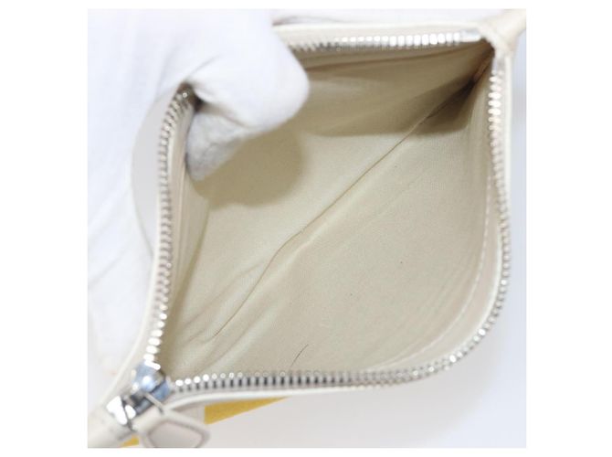 Borsa a mano BALENCIAGA Navy Cabas S Canvas Giallo Argento Auth 200904A - vista 23